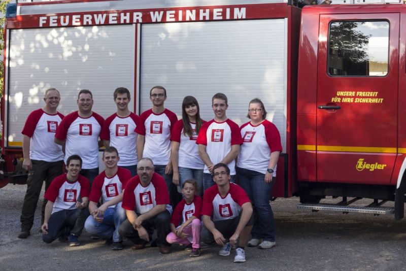 Die Gruppe nach der Abnahme