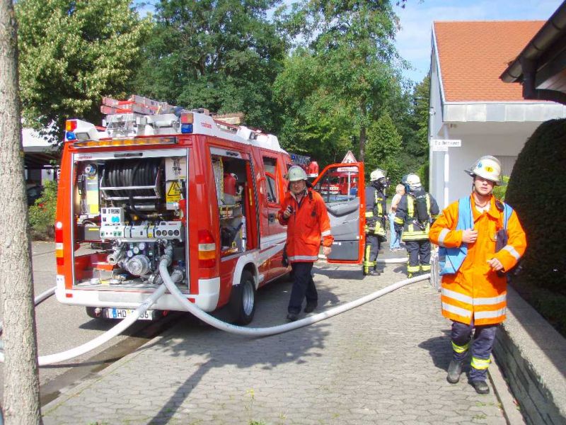 Kellerbrand Rauchverschluss Feuerwehr Weinheim Stellbrinkweg