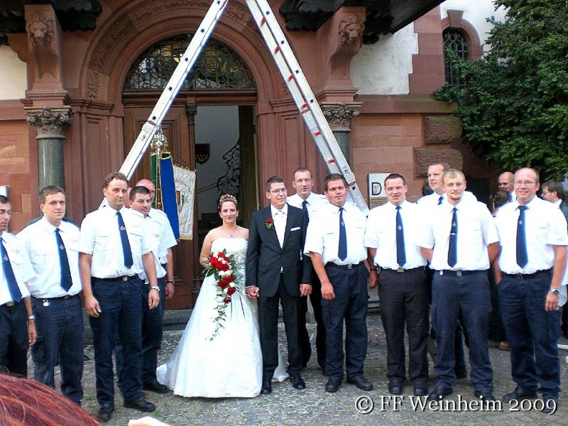 Feuerwehr Weinheim Christian Haas Carmen Müller Hochzeit