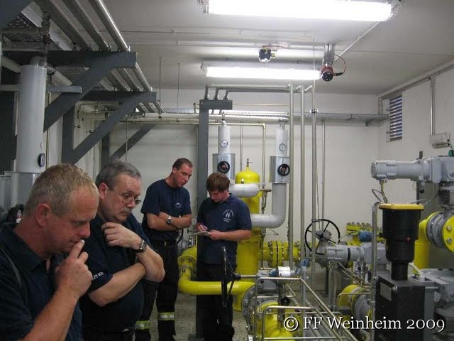 Feuerwehr Weinheim Erdgasoptimierungsanlage Objektbegehung