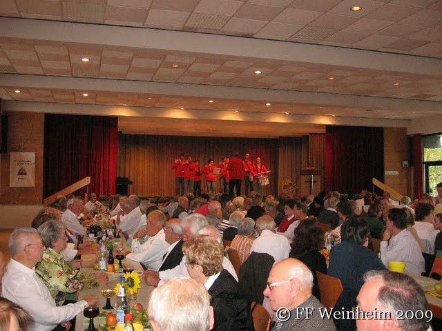 Spielmannszug Feuerwehr Weinheim Sulzbach Erntedankfest Gemeindezentrum