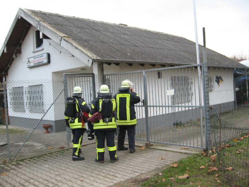 Feuerwehr Weinheim Abteilung Sulzbach Übungseinsatz Kleintierzuchtanlage