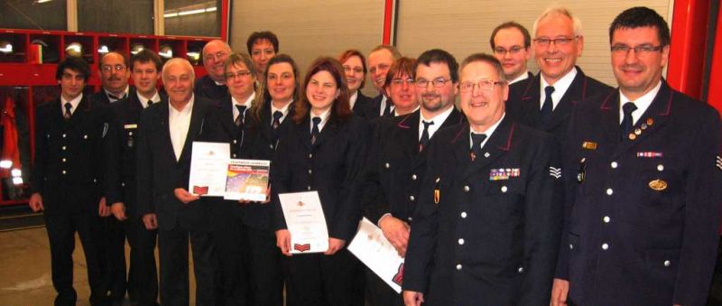 Feuerwehr Weinheim Abteilung Sulzbach Jahreshauptversammlung mit Beförderungen