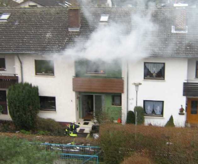 Feuerwehr Weinheim Sulzbach Waschmaschinenbrand Cranachweg