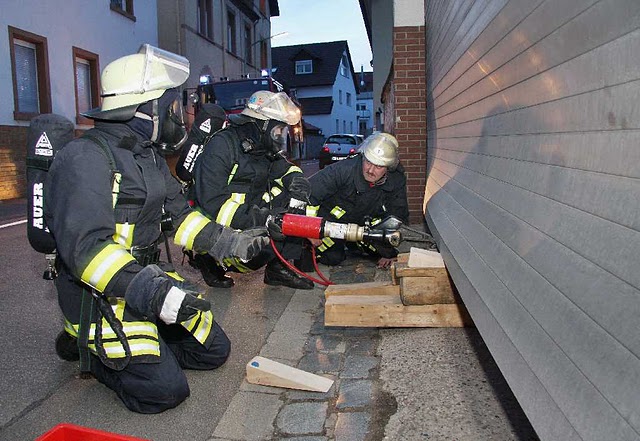 Feuerwehr Weinheim Brand in der Alten Postgasse
