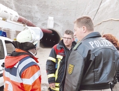 Arbeiter im Saukopftunnel verschüttet