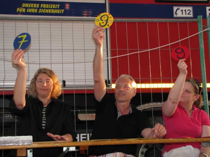 Die Jury: Manuela und Reinhold Albrecht mit Rebecca Kohl