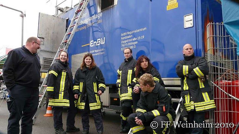 Feurerwehr Weinheim Abteilung Sulzbach präsentierte sich auf dem Mannheimer Maimarkt