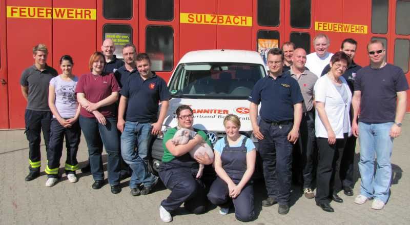 Lehrgangsteilnehmer Feuerwehrsanitäterlehrgang 2010