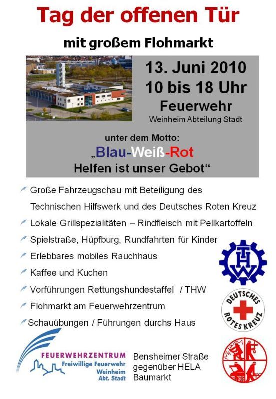 Plakat Tag der offenen Tür 2010