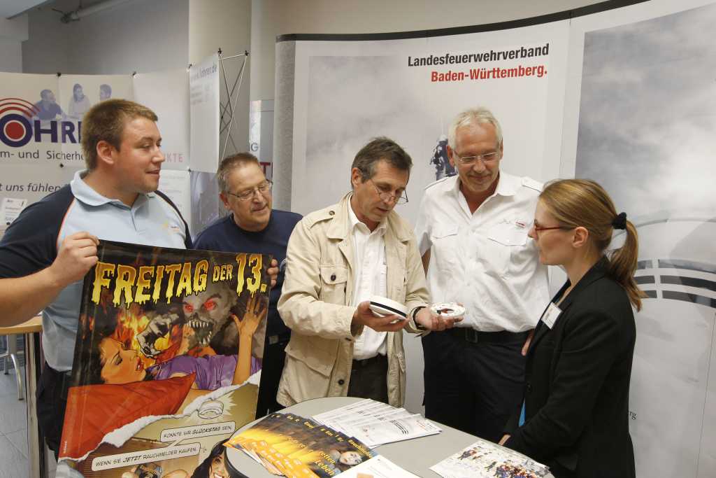 Rauchmeldertag am Freitag den 13ten in der Weinheim Galerie