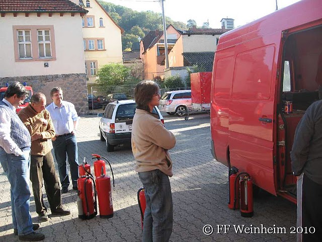 Feuerlöscherprüfung in Weinheim Sulzbach