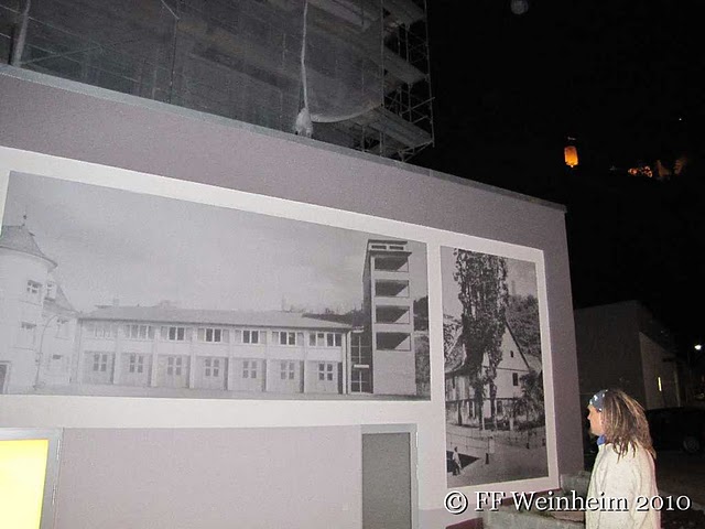 Bild der alten Feuerwache ziert die Schloßbergterasse