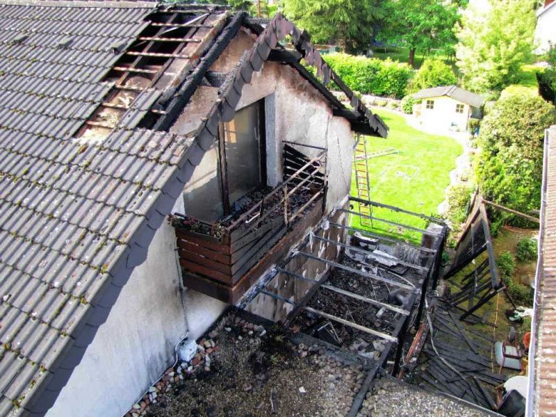Circa 50000 € Gebäudeschaden nach Brand