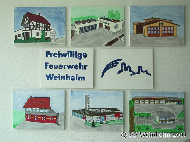 Jugendfeuerwehr malt Feuerwehrhäuser