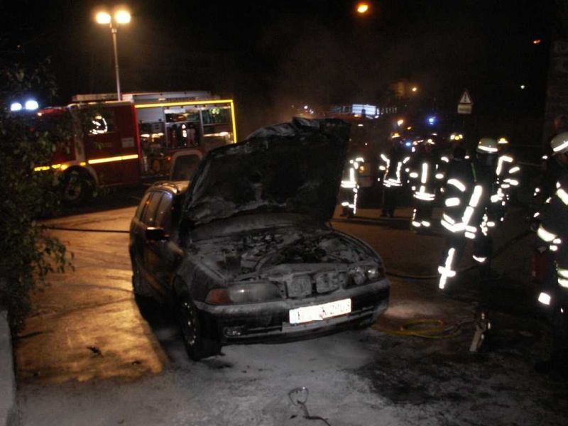 Brand im Motorraum