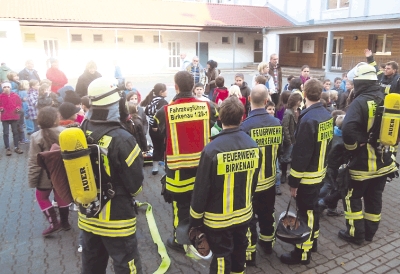 Räumungsübung in der Sonnenbergschule Birkenau