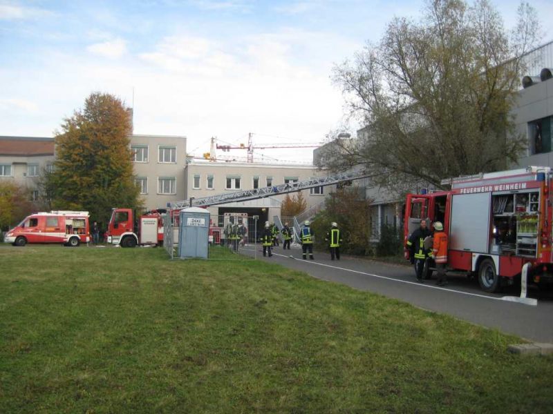 Feuerwehr probt Ernstfall an der Intensivstation
