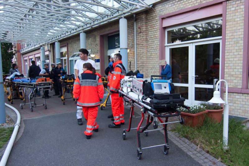 Großaufgebot vom Rettungsdienst