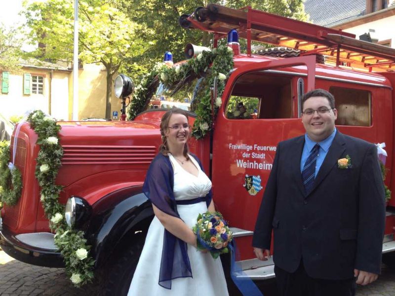 Natalie und Richard haben geheiratet