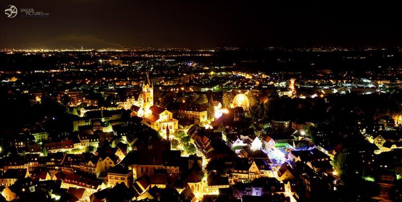 Weinheim by night