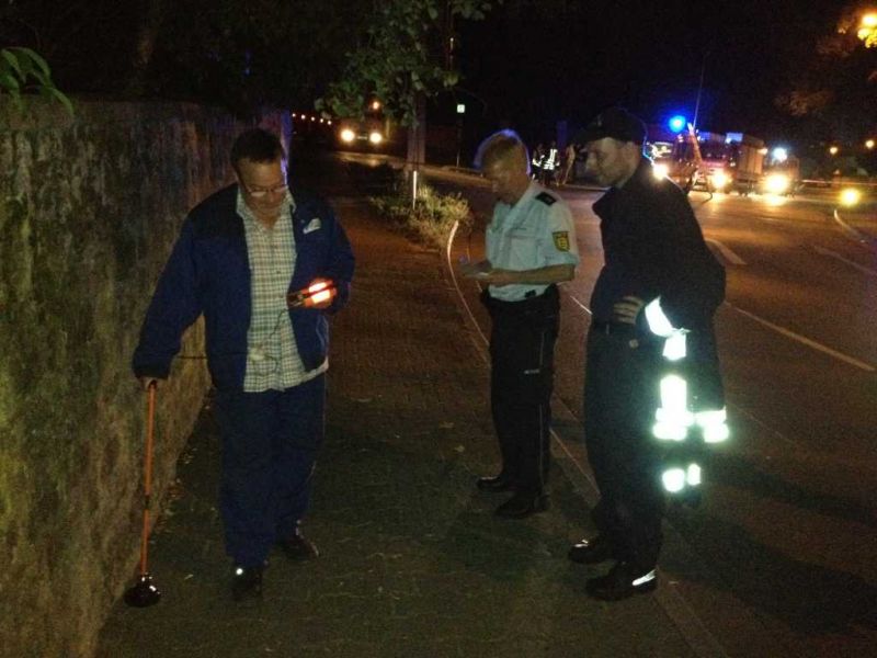 Gasautritt in der Lützelsachsener Straße