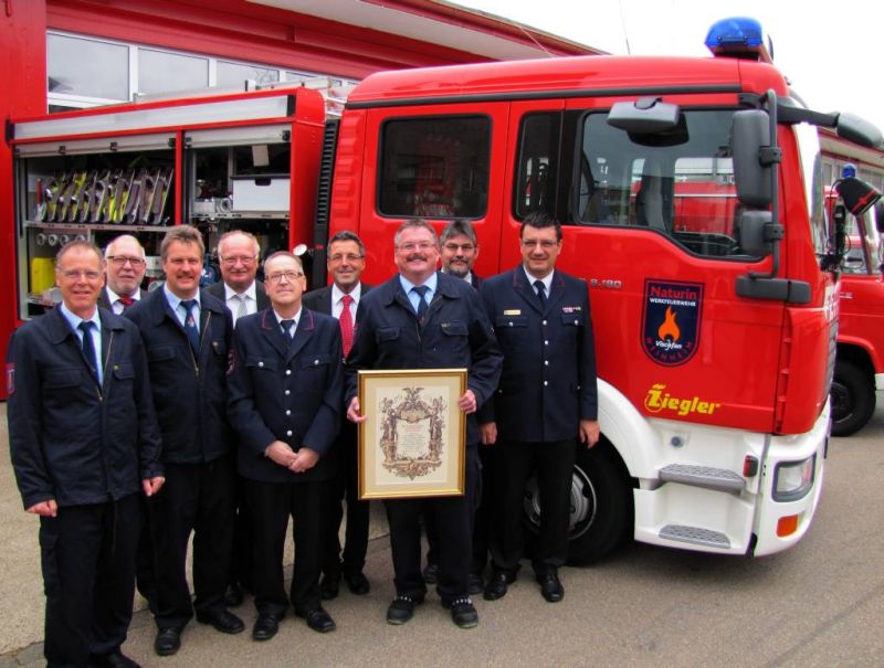 Feierstunde bei Naturin Viscofan - 75 Jahre Werkfeuerwehr