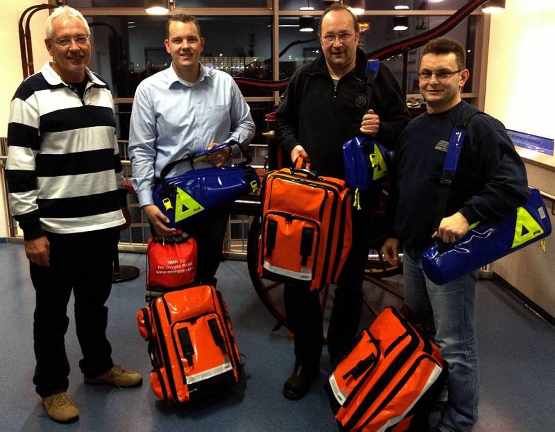 Notfallrucksäcke für die Feuerwehren