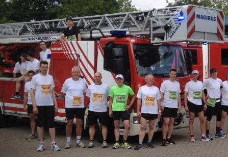Feuerwehr Weinheim läuft bei der Deutschen Feuerwehrmeisterschaft im Marathon und Halbmarathon