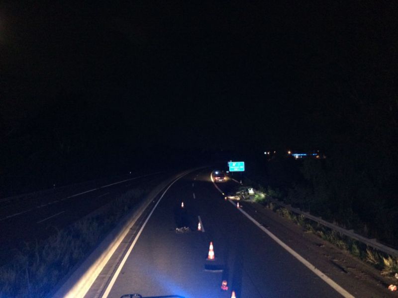 Das Trümmerfeld zuog sich über 300 Meter