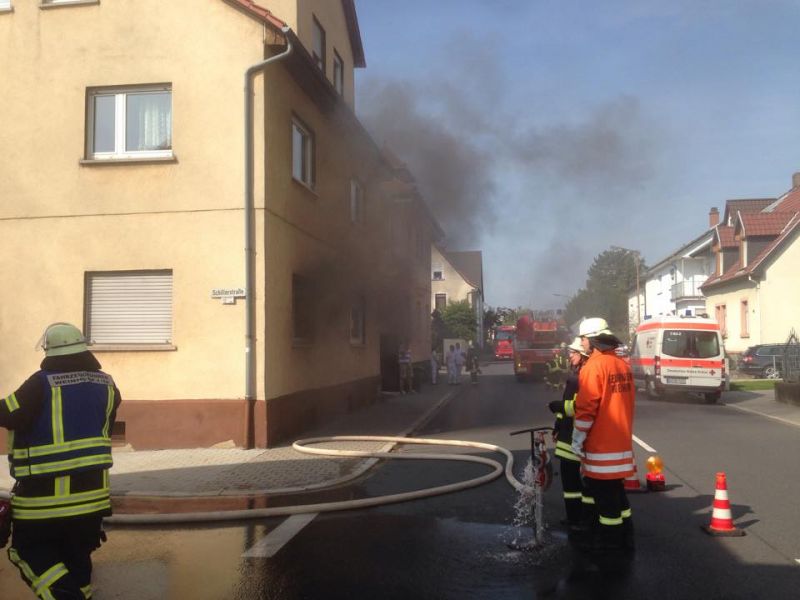Zimmerbrand in Weinheim Sulzbach