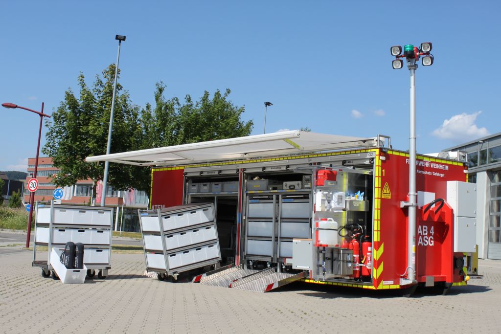 Neuer Abrollbehälter ergänzt Einsatzmittelsystem der Feuerwehr Weinheim